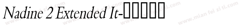 Nadine 2 Extended It字体转换